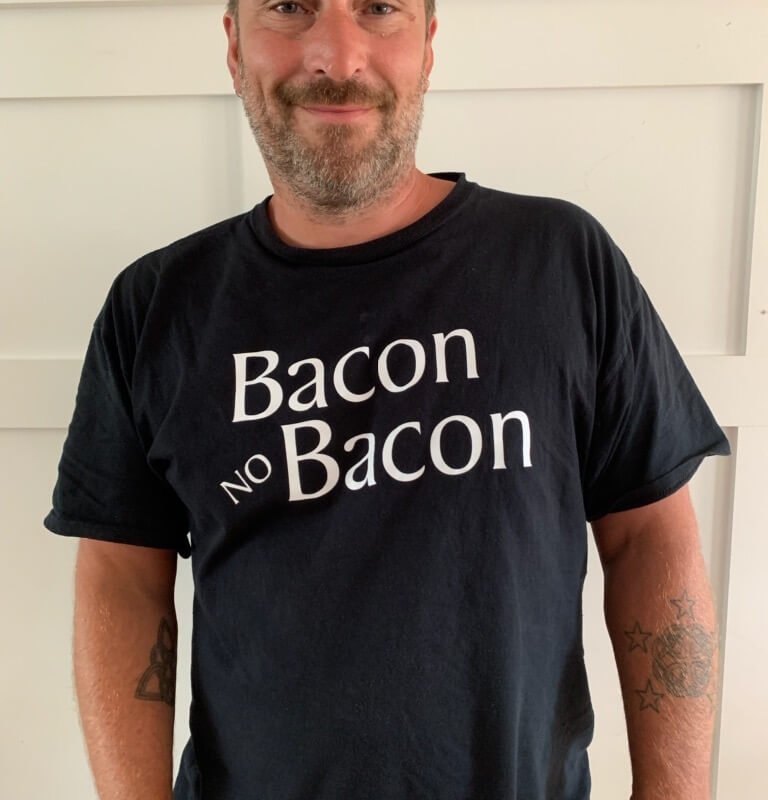 bacon no bacon tshirt